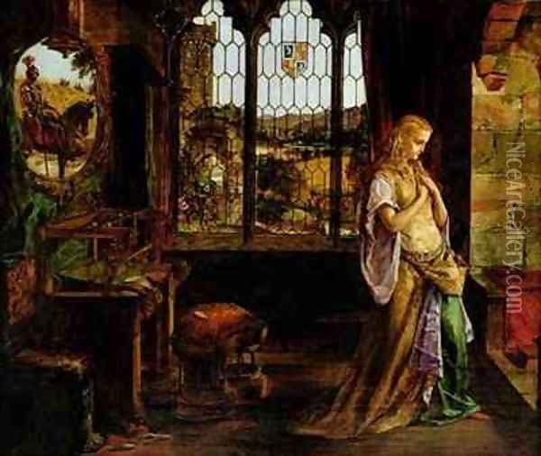 The Lady of Shalott Oil Painting - William Maw Egley