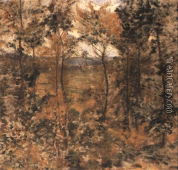 Pasture Through Woodland Oil Painting - Spencer Frederick Gore