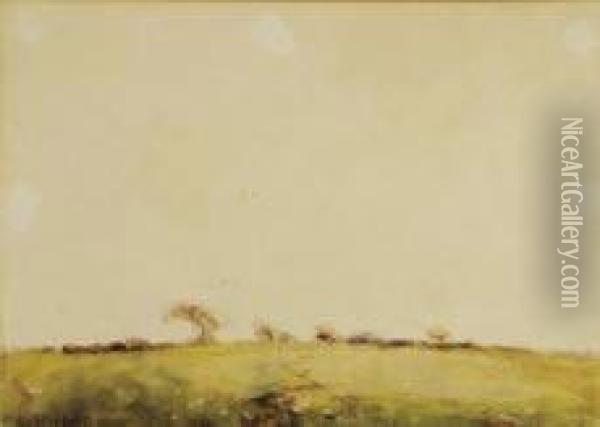 Landscape With Green Pastures Oil Painting - Margaret Olrog Stoddart