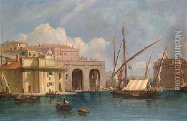 A Venetian Capriccio. Oil Painting - William Meadows