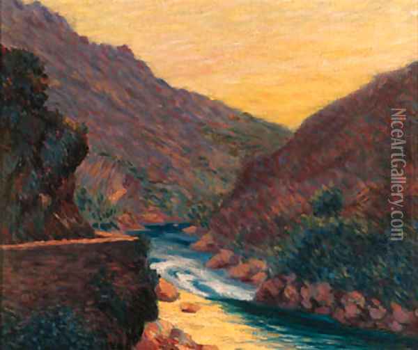 Valley Landscape near Cassis Oil Painting - Roderic O'Conor