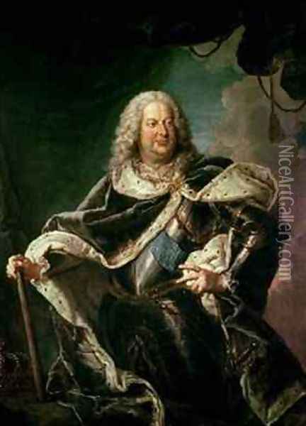 Stanislas Lesczinski 1677-1766 King of Poland Oil Painting - Jean Girardet