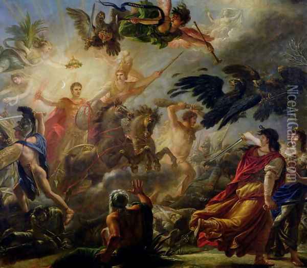 Allegory of the Battle of Austerlitz, 2nd December 1805 Oil Painting - Antoine-Francois Callet