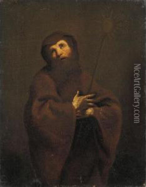 San Francesco Da Paola Oil Painting - Giuseppe Maria Crespi