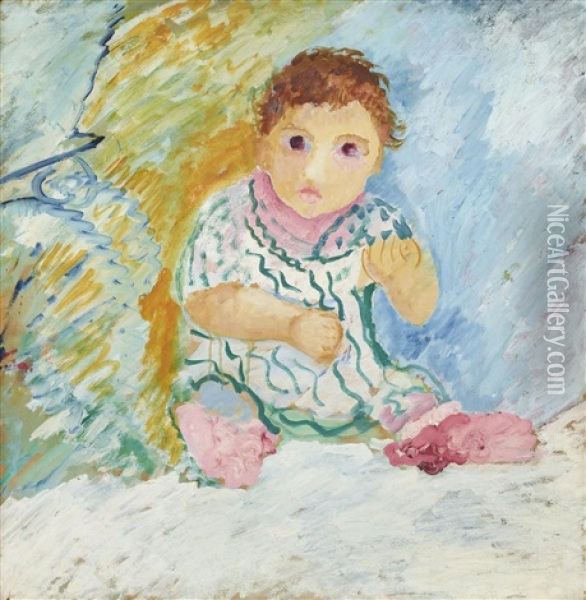 Ivan Som Baby Oil Painting - Sigrid (Maria) Hjerten