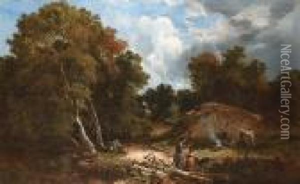 The Gypsy Camp Oil Painting - Sidney Richard Percy