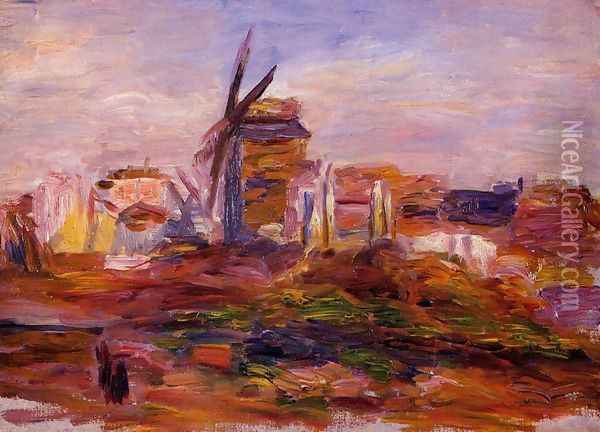 Windmill Oil Painting - Pierre Auguste Renoir