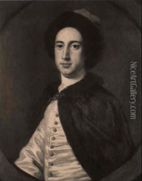 Portrait Of William Wentworth, Fourth Earl Of Strafford Oil Painting - George Knapton