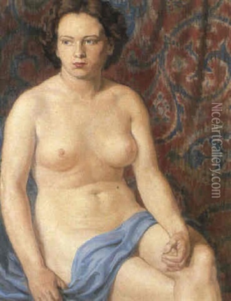 Frauenakt Oil Painting - Francois Joseph Vernay