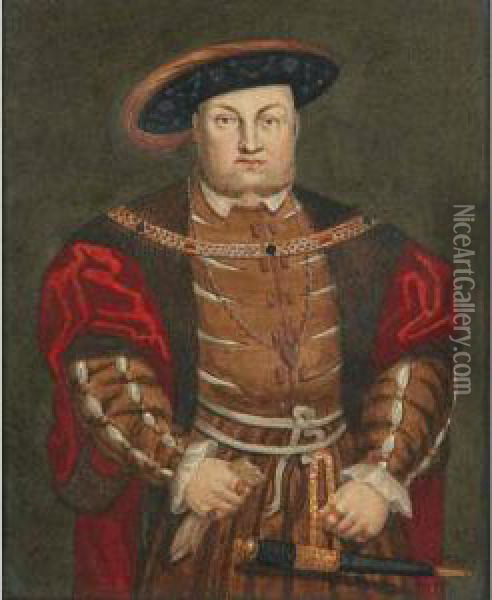 King Henry Viii Oil Painting - George Perfect Harding