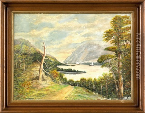 Pennsylvania Landscape Oil Painting - Charles C. Hoffmann