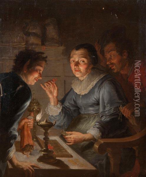 Allegoria Dell'avarizia Oil Painting - Joachim I Von Sandrart