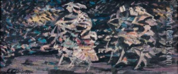 La Danse Oil Painting - Eugene Chiriaeff