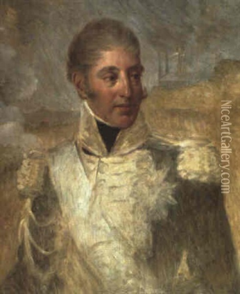 Portrait De Charles X Oil Painting - Antoine Jean (Baron Gros) Gros