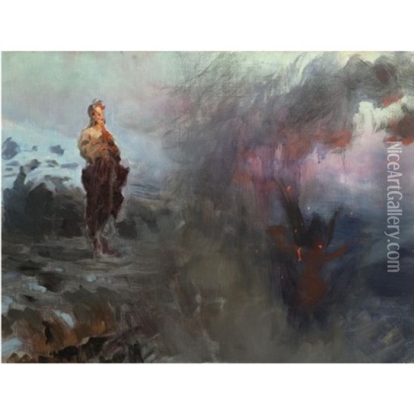 Temptation Oil Painting - Ilya Repin
