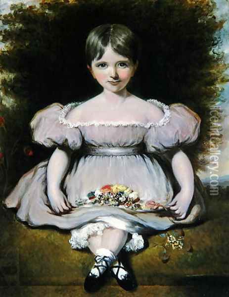 Lady Adeliza Fitzalan Howard, c.1836 Oil Painting - H. Smith
