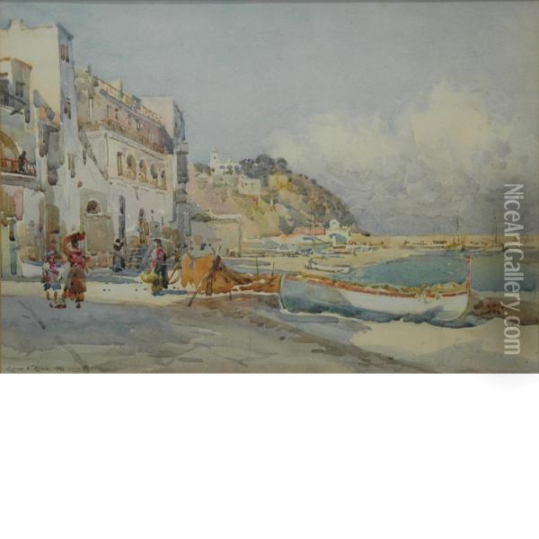 The Isle Of Capri Oil Painting - Robert Weir Allan
