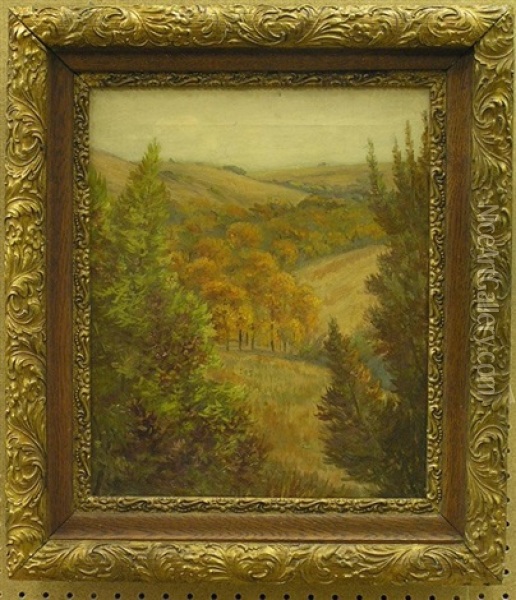 Fall Landscape Oil Painting - Frank William Cuprien