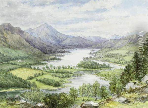 Loch Tummel Oil Painting - Harriet Davison Drummond Cooper