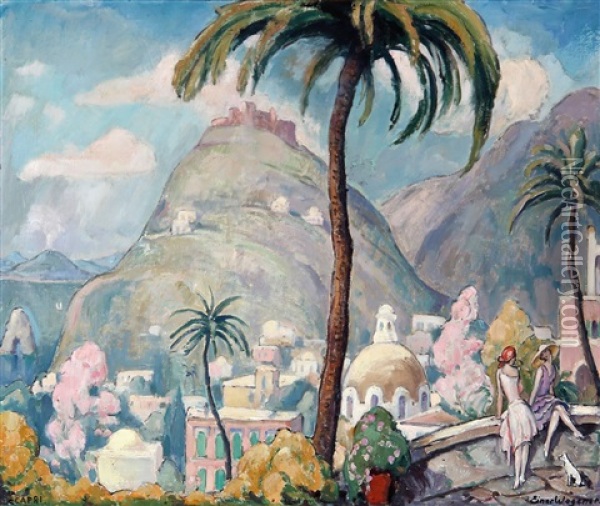 Capri Oil Painting - Lili Elbe