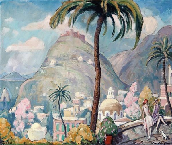 Capri Oil Painting - Lili Elbe