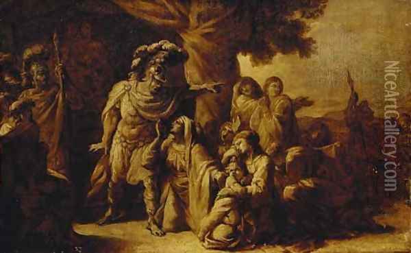 The family of Darius before Alexander Oil Painting - Charles Le Brun