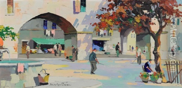 Mougins, Near Cannes Oil Painting - Robert Charles