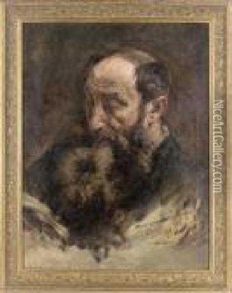 Portrait Of Monsieur P. Michaud Oil Painting - William Mark Fisher