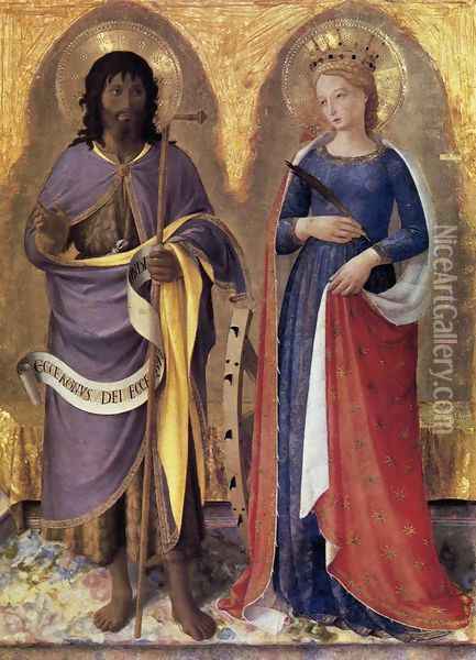 Perugia Altarpiece (right panel) 1437 Oil Painting - Angelico Fra