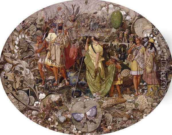 Contradiction: Oberon and Titania Oil Painting - Richard Dadd