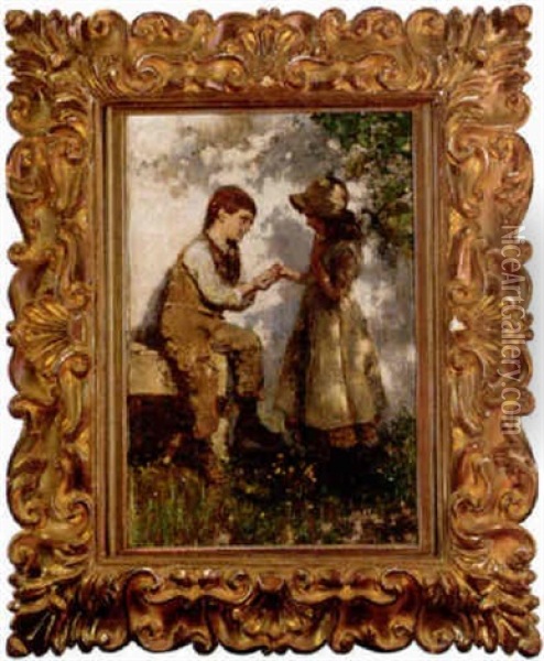 First Love Oil Painting - James Elder Christie
