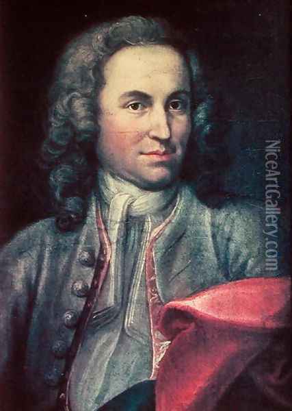 Johann Sebastian Bach 1685-1750 c.1715 Oil Painting - Johann Ernst Reutsch