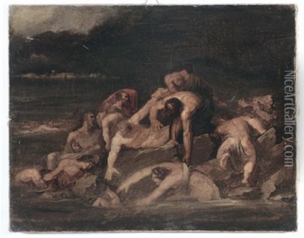 Scena Mitologica Oil Painting - Theodore Gericault