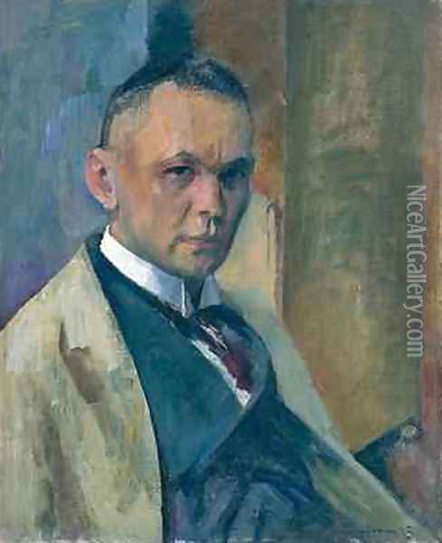 Self Portrait Oil Painting - Franz Nolken
