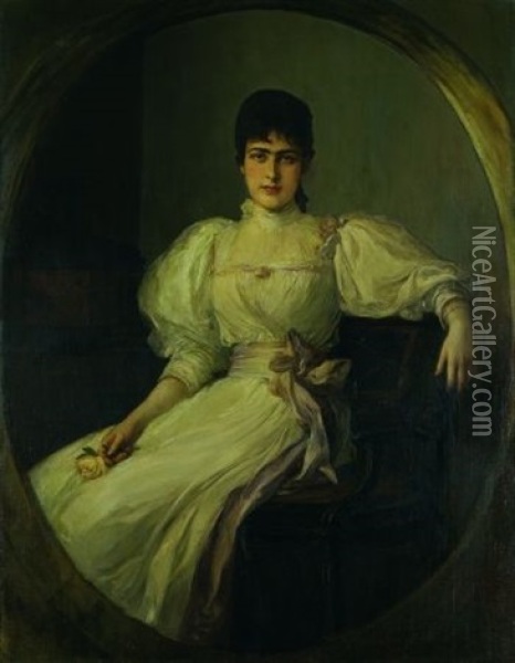 Margarete Lahmeyer Oil Painting - Friedrich August von Kaulbach
