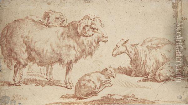 Moutons Oil Painting - Aelbert Cuyp