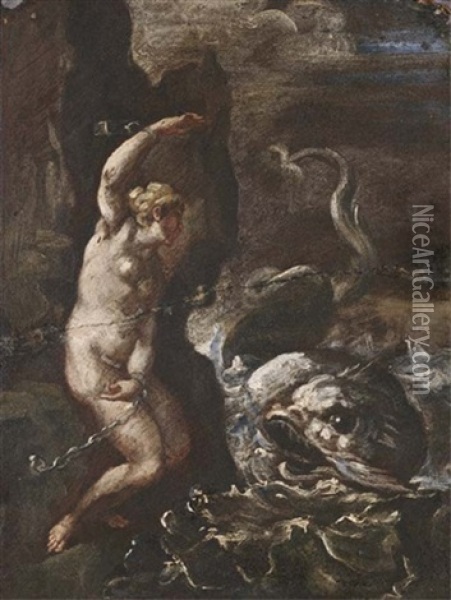 Andromeda Oil Painting - Rutilio Manetti