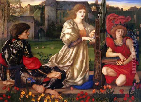 Le Chant d'Amour (Song of Love) Oil Painting - Sir Edward Coley Burne-Jones