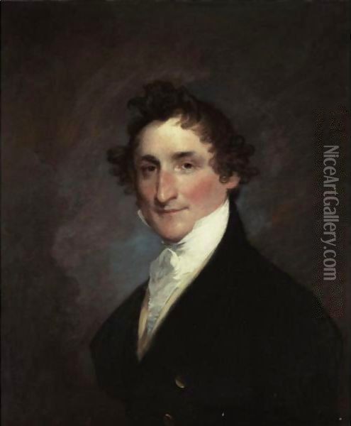 Portrait Of Captain James T. Gerry Oil Painting - Gilbert Stuart