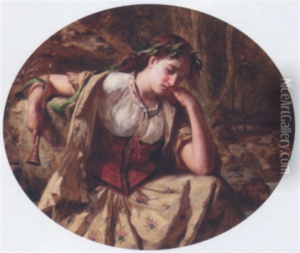 Poor Maria Oil Painting - William M. Hay