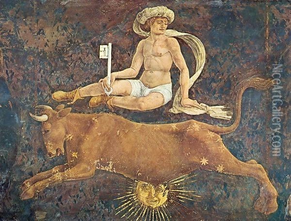 Astrological sign of 5 decant Oil Painting - Cosme Tura
