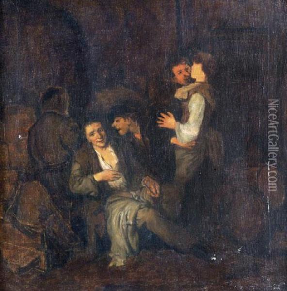 Parasztok A Kocsmaban Oil Painting - Cornelis (Pietersz.) Bega