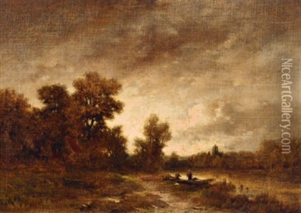 Motiv Aus Holland Oil Painting - Remigius Adrianus van Haanen