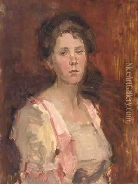 Pretty in pink Oil Painting - Isaac Israels