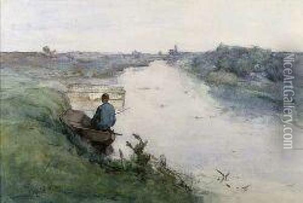 The Fisherman Oil Painting - Paul Joseph Constantine Gabriel