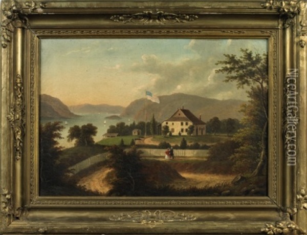 Washington's Headquarters, Newburgh, New York Oil Painting - Victor de Grailly