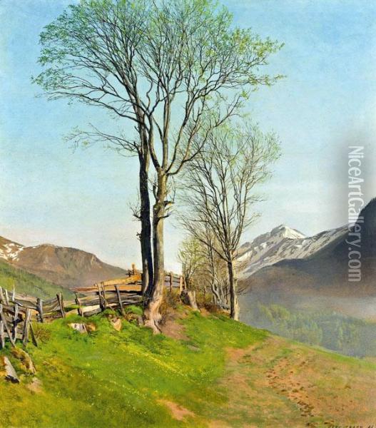 Maimorgen Oil Painting - Hans Frank