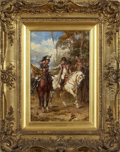 Napoleon Till Hast Oil Painting - Robert Alexander Hillingford