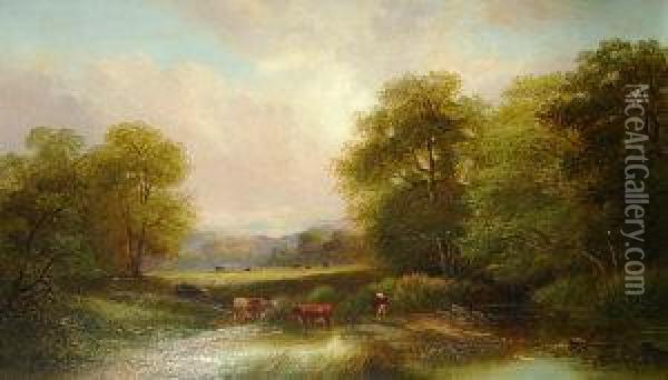 Near Thirlmere Oil Painting - Eugene Leslie Smythe