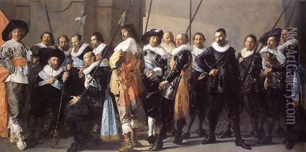 The Meagre Company 1633-37 Oil Painting - Frans Hals